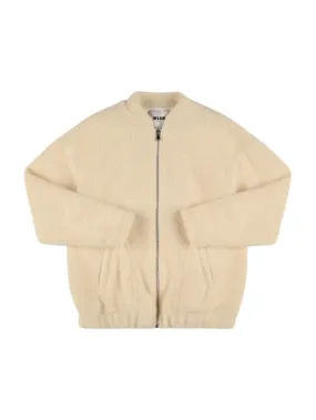 MSGM   Bouclé bomber jacket 