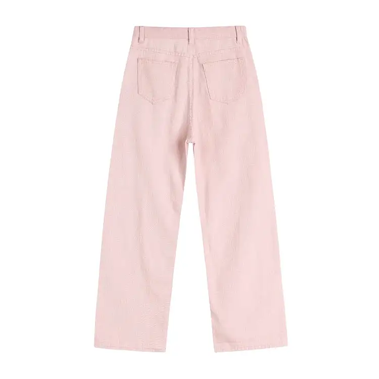 Pink Denim Pants