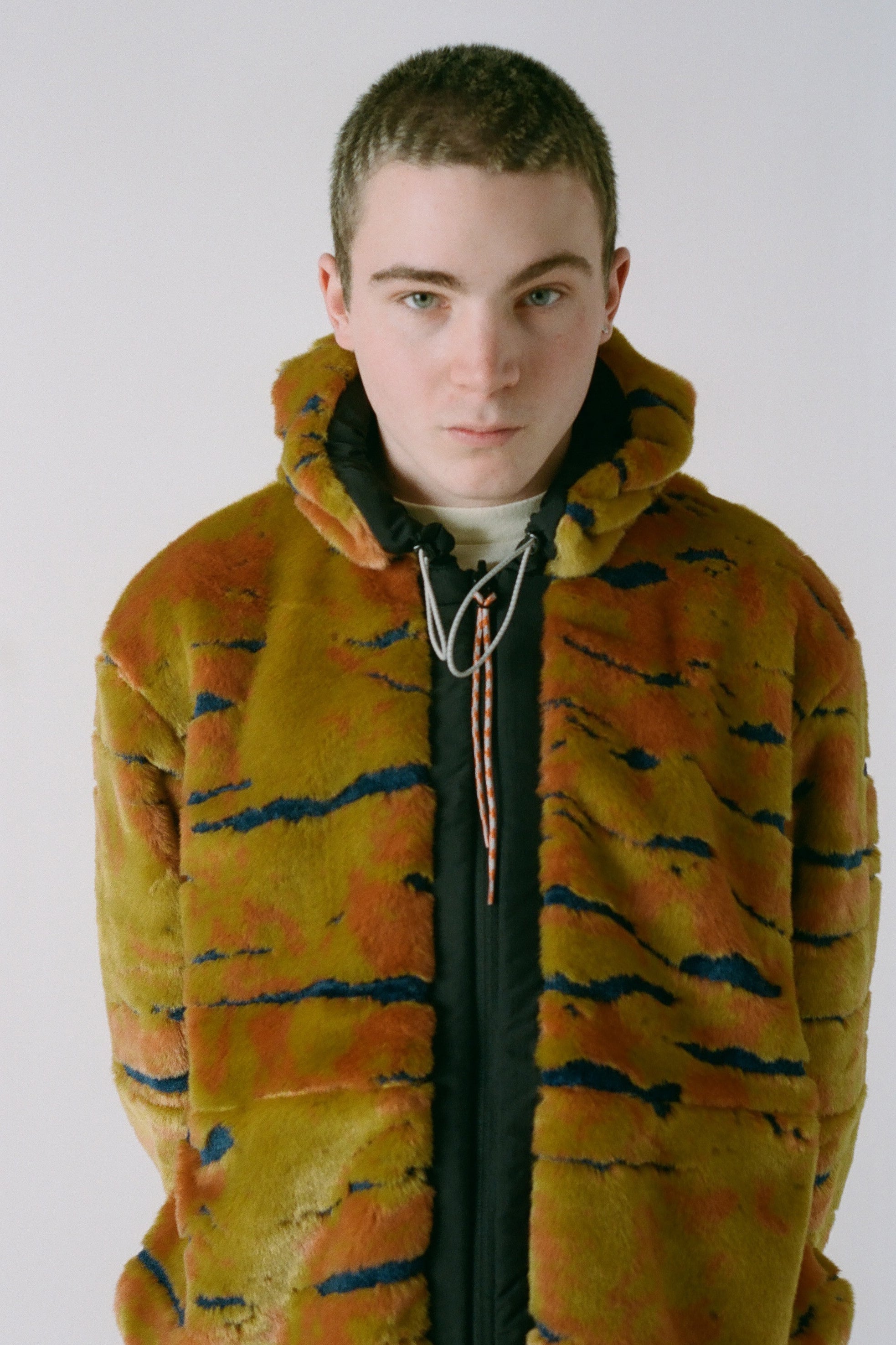 Reversible Mutant Tiger Fur Parka