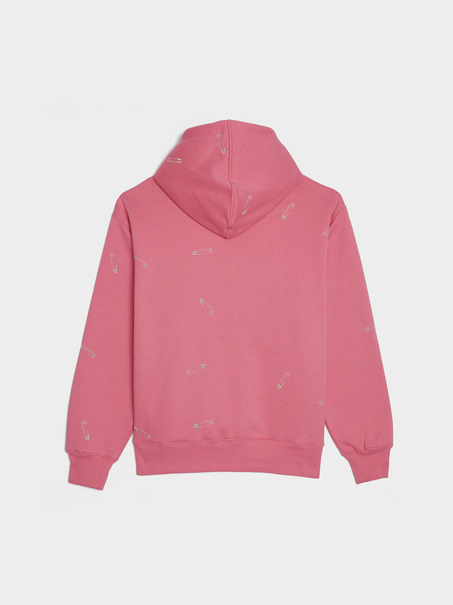 Safety Pin Hoodie, Pink