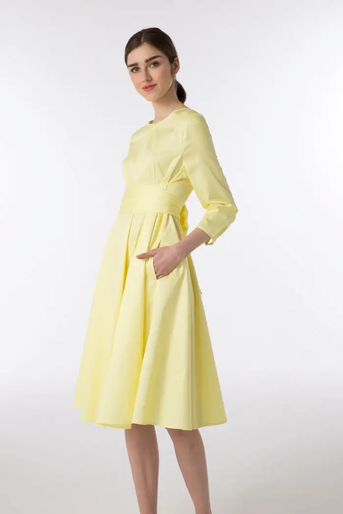 Satin Poplin Dress