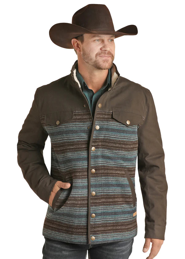 Serape & Canvas Mens Coat