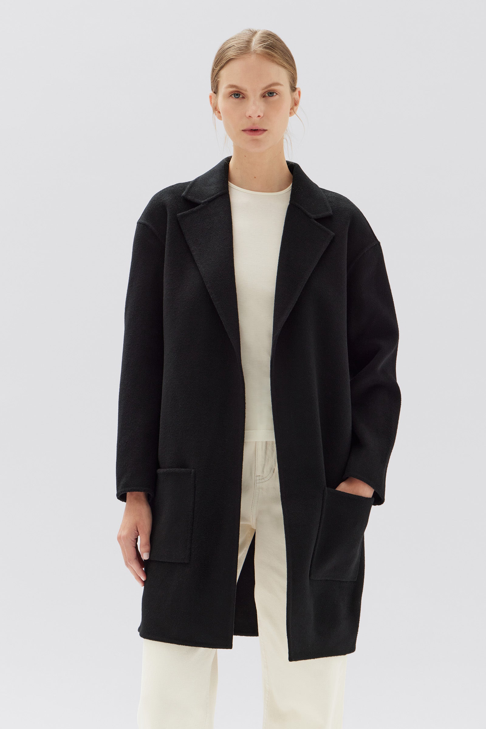 Single Breasted Wool Coat