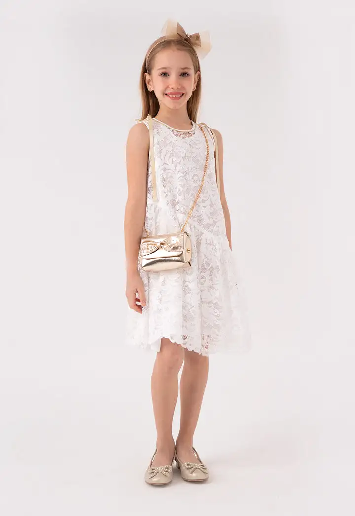 Sleeveless Lace Cute Dress