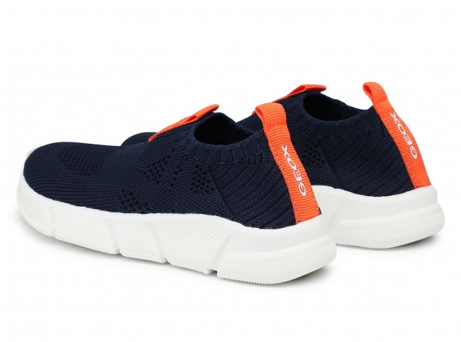 SNEAKERS GEOX BAMBINO J ARIL B. A - TESS. A MAGLIA   NAVY/ORANGE J02DMA 0006K C0820