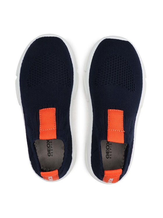 SNEAKERS GEOX BAMBINO J ARIL B. A - TESS. A MAGLIA   NAVY/ORANGE J02DMA 0006K C0820