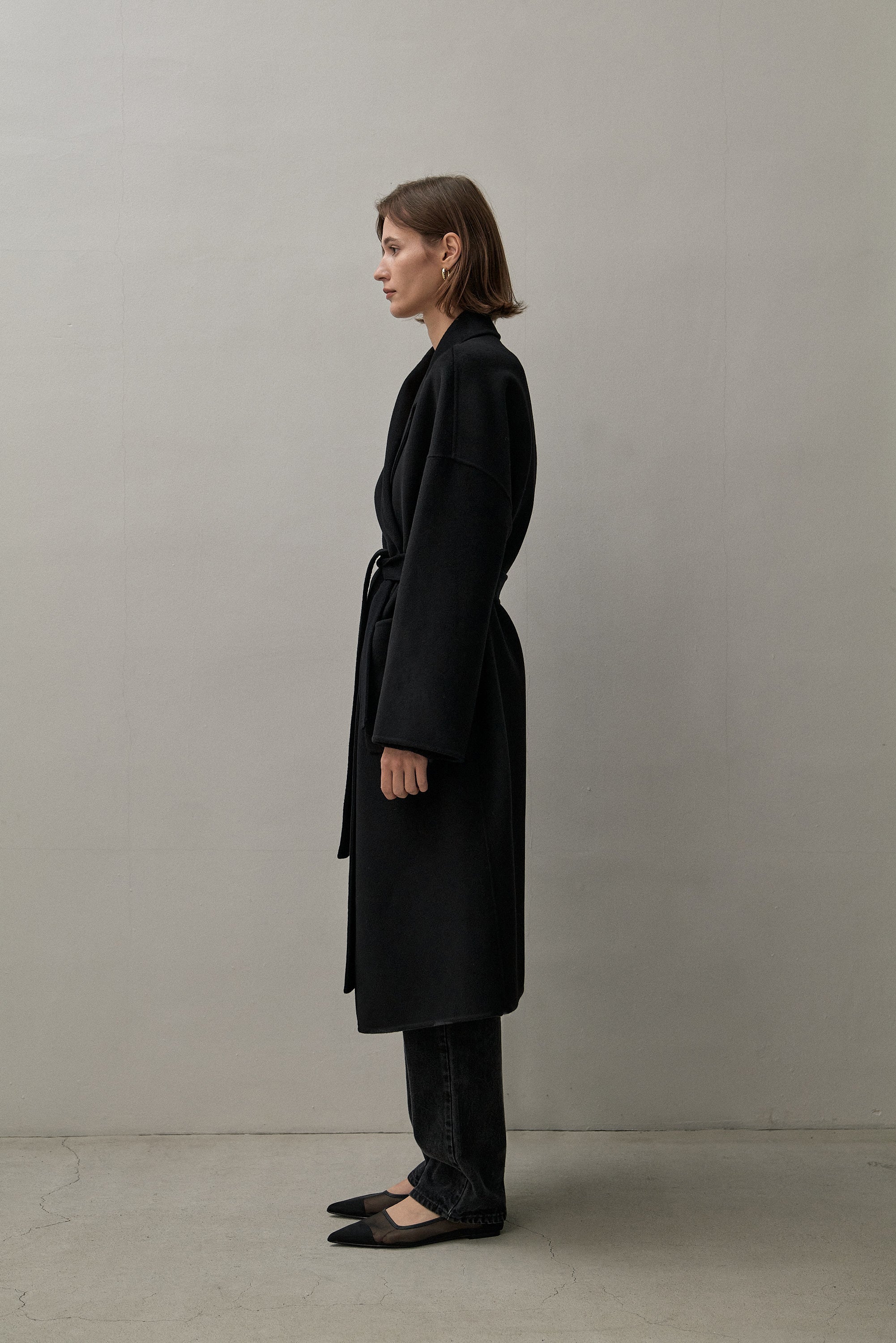 THE BOYFRIEND COAT - BLACK