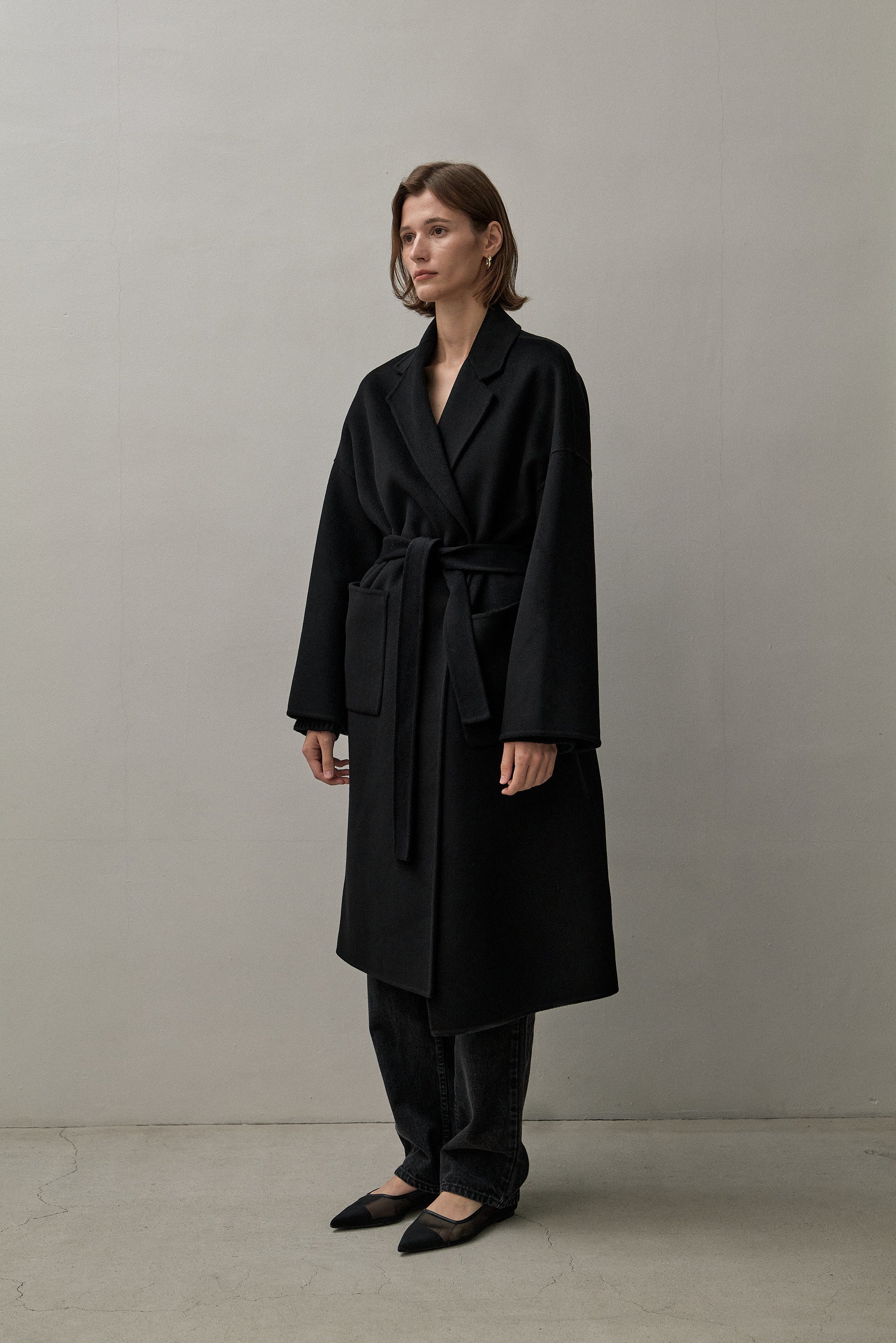 THE BOYFRIEND COAT - BLACK