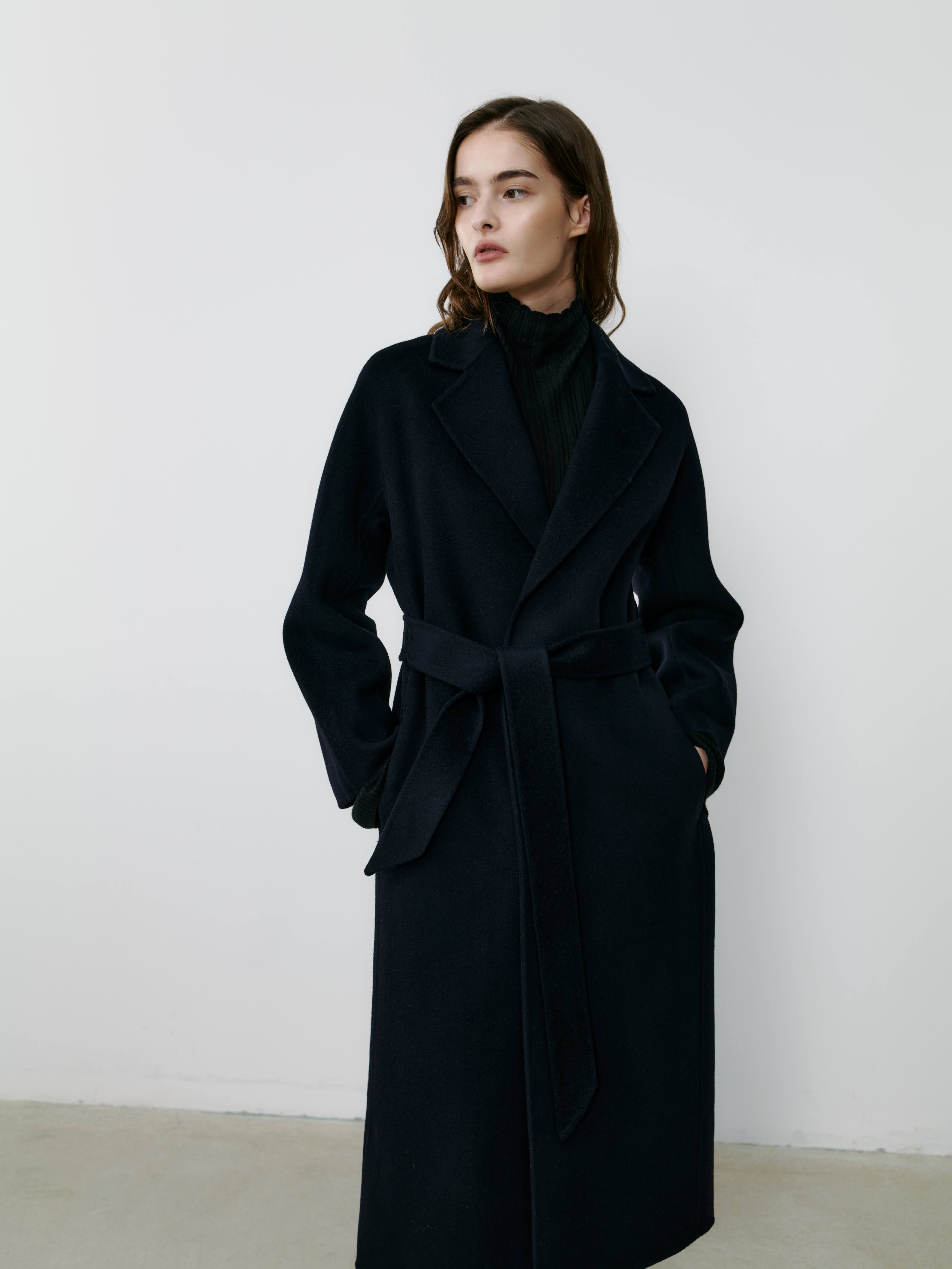 THE CURATED CLASSIC COAT - NAVY