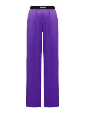 Tom ford women`s silk satin pyjama pants