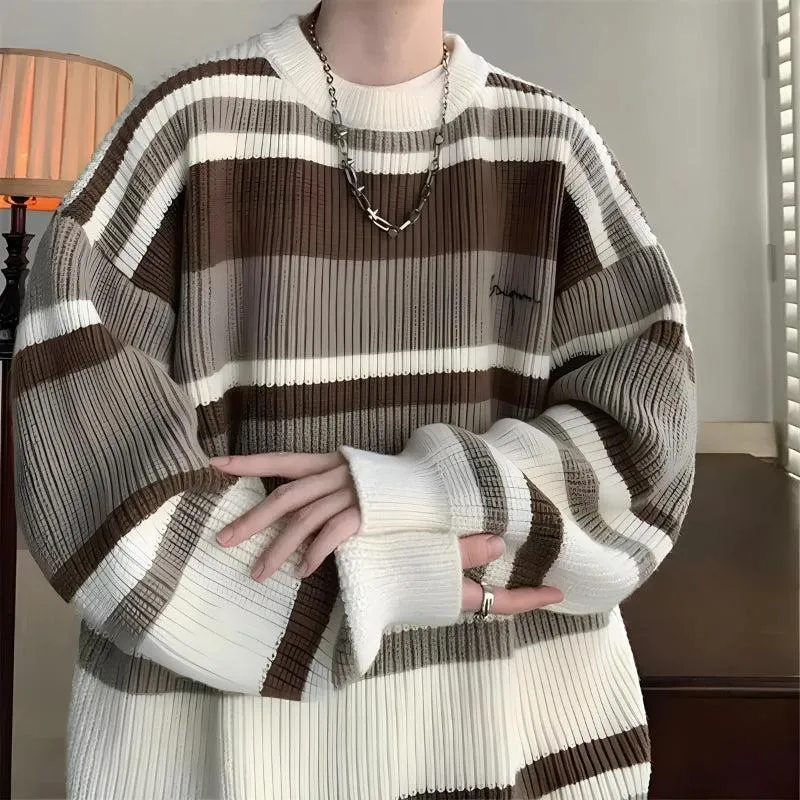 Vintage Striped Knitted Sweater