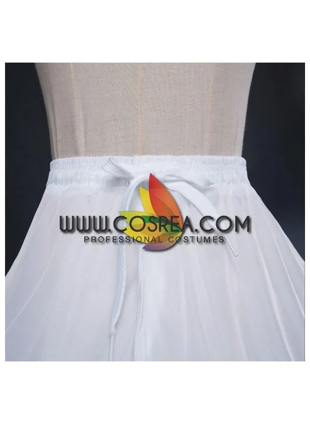 White 4 Tier Standard Wired Petticoat