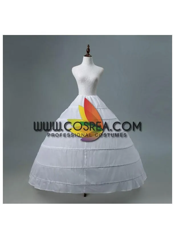 White 6 Tier Wedding Use Petticoat