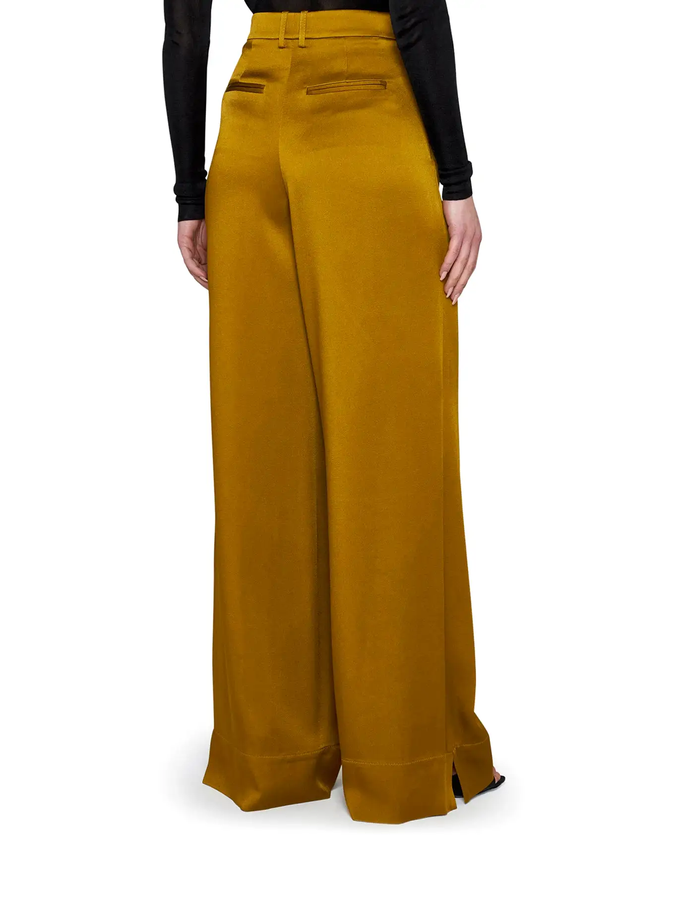 WIDE PANTS IN CREPE SATIN