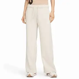 WMN'S MID RISE WIDE LEG SWEATPANTS 'SANDDRIFT/WHITE'