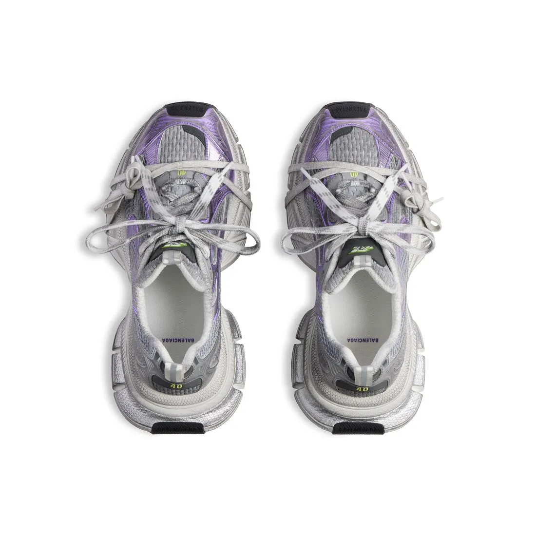      Women's 3xl Sneaker  in Grey/purple/white 