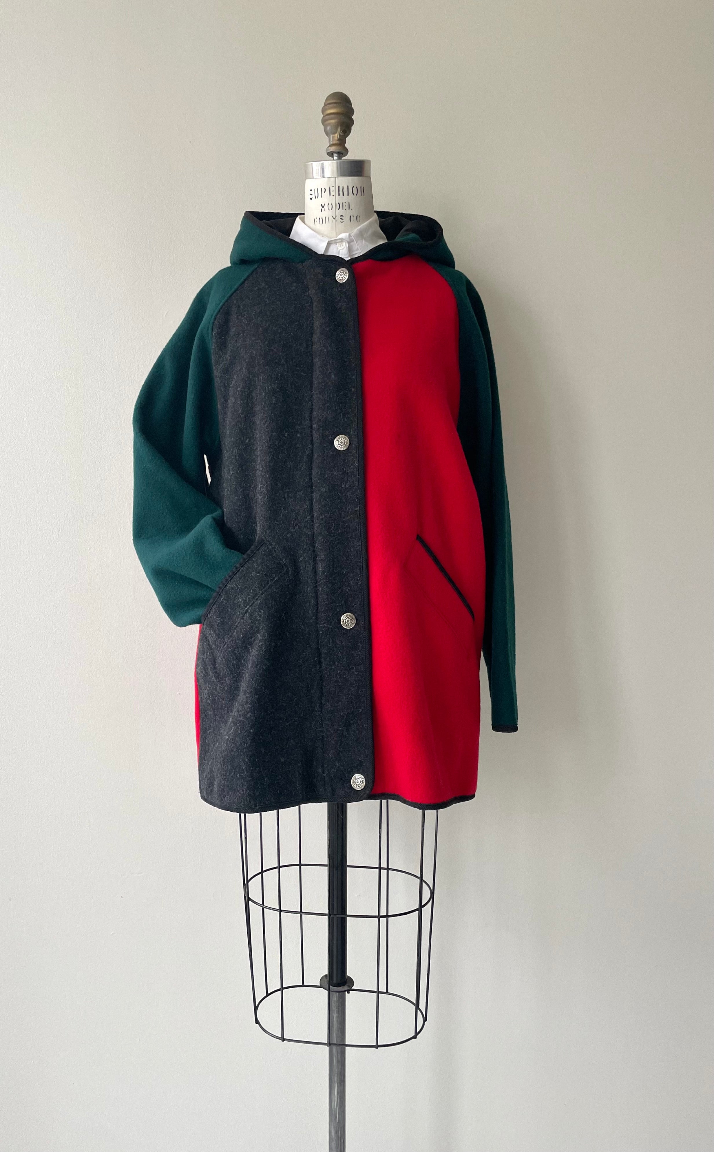 Woolrich Colorblock Wool Coat