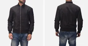 Zack Black Bomber Jacket